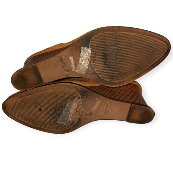 BAMBOO FAUX FUR WEDGE BOOTIES SZ.8 EUC. - Picture 7 of 8